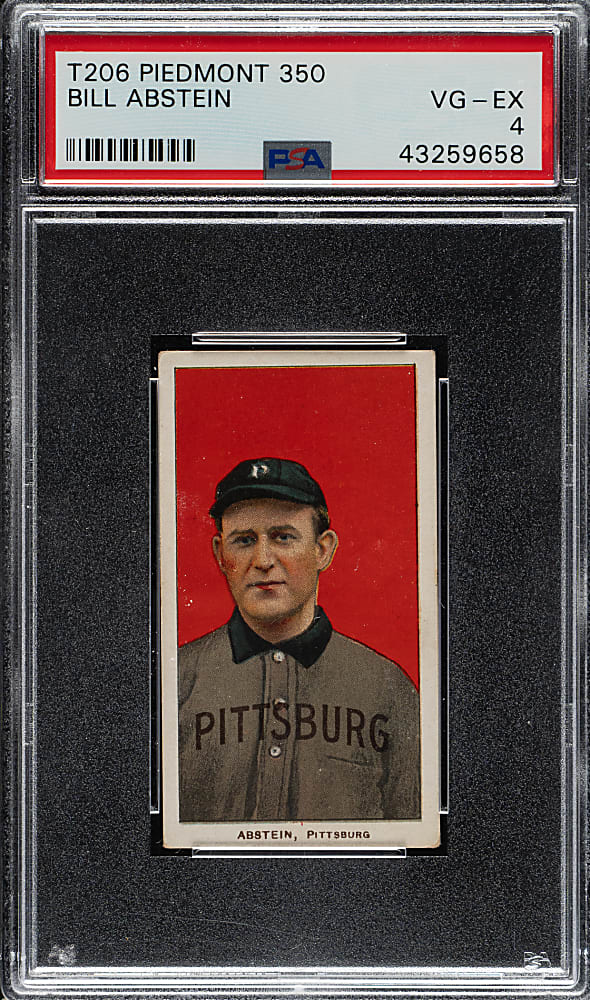 1909-1911 T206 White Border Bill Abstein PSA VG-EX 4