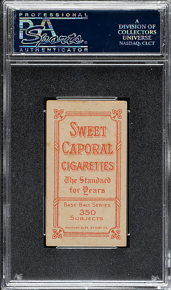 1909-1911 T206 White Border Ed Abbaticchio Brown Sleeves PSA EX 5