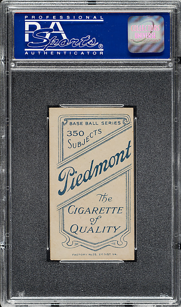 1909-1911 T206 White Border Tommy Leach Portrait PSA EX-MT 6