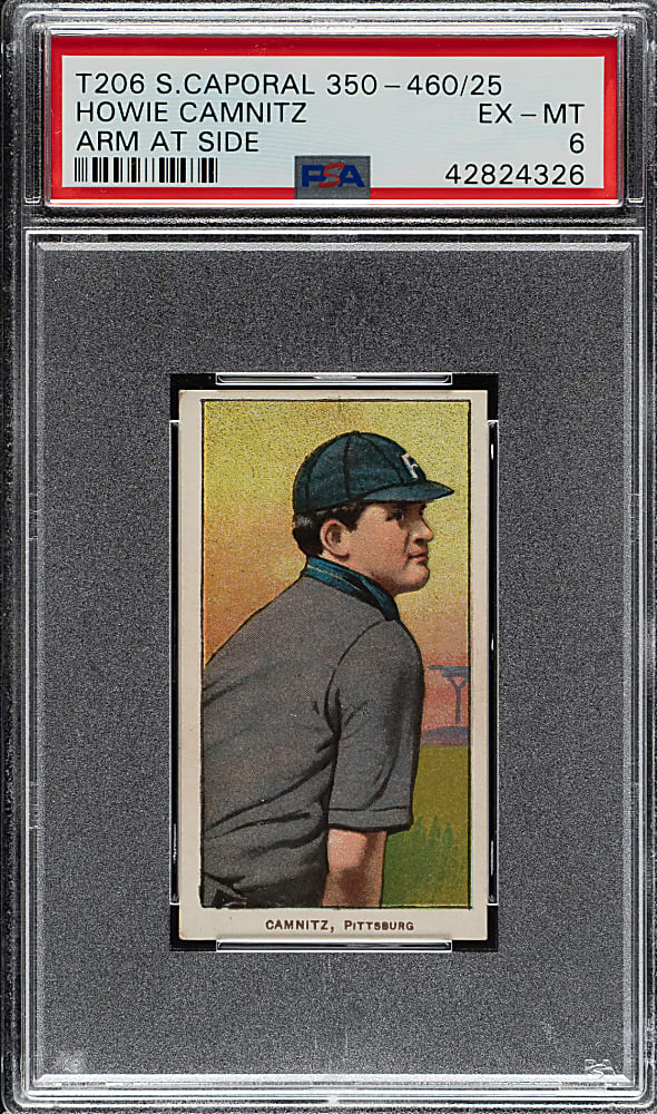 1909-1911 T206 White Border Howie Camnitz Arm At Side PSA EX-MT 6