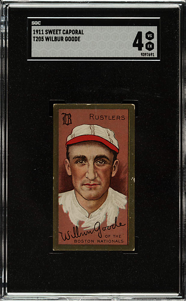 1911 T205 Gold Border Wilbur Goode SGC VG/EX 4