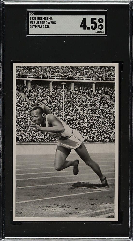 1936 Reemstma Cigarettes Olympia Band II #33 Jesse Owens SGC VG/EX+ 4.5