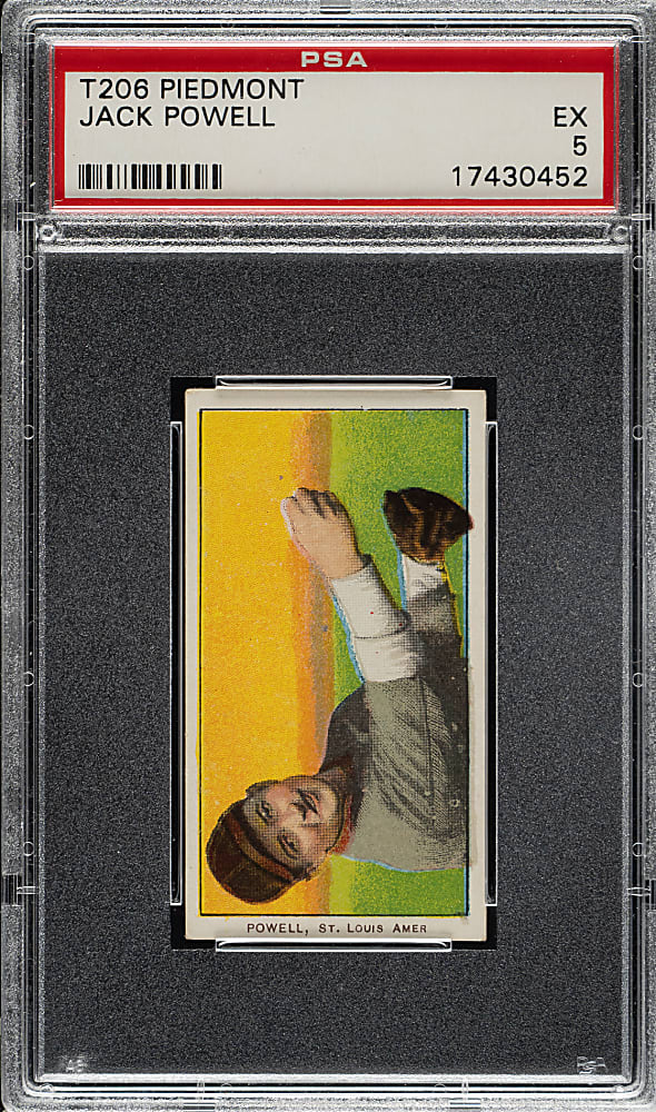 1909-1911 T206 White Border Jack Powell PSA EX 5