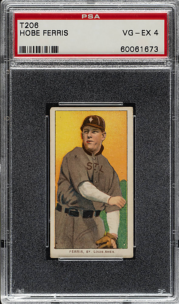 1909-1911 T206 White Border Hobe Ferris PSA VG-EX 4