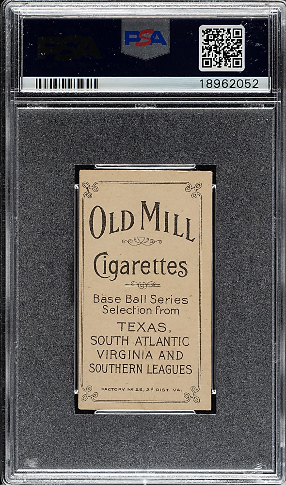 1909-1911 T206 White Border Ernie Howard Southern Leaguer PSA EX 5 - Old Mill Back