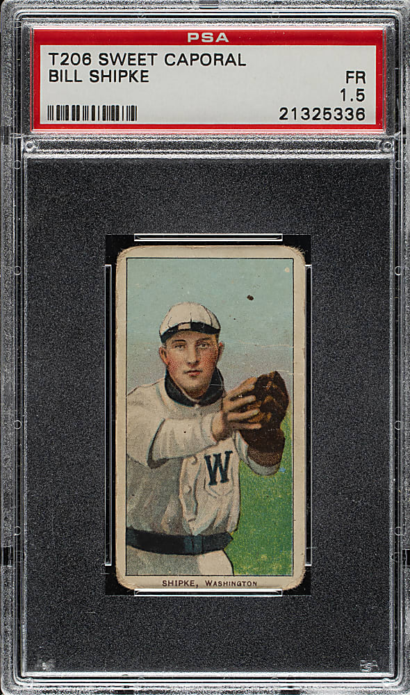 1909-1911 T206 White Border Bill Shipke PSA FAIR 1.5