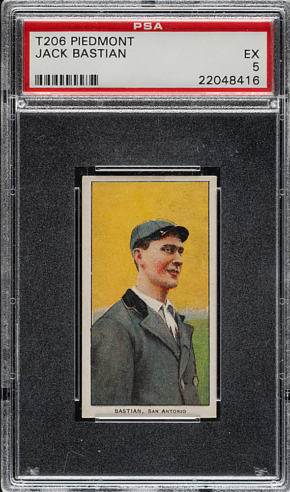 1909-1911 T206 White Border Jack Bastian Southern Leaguer PSA EX 5