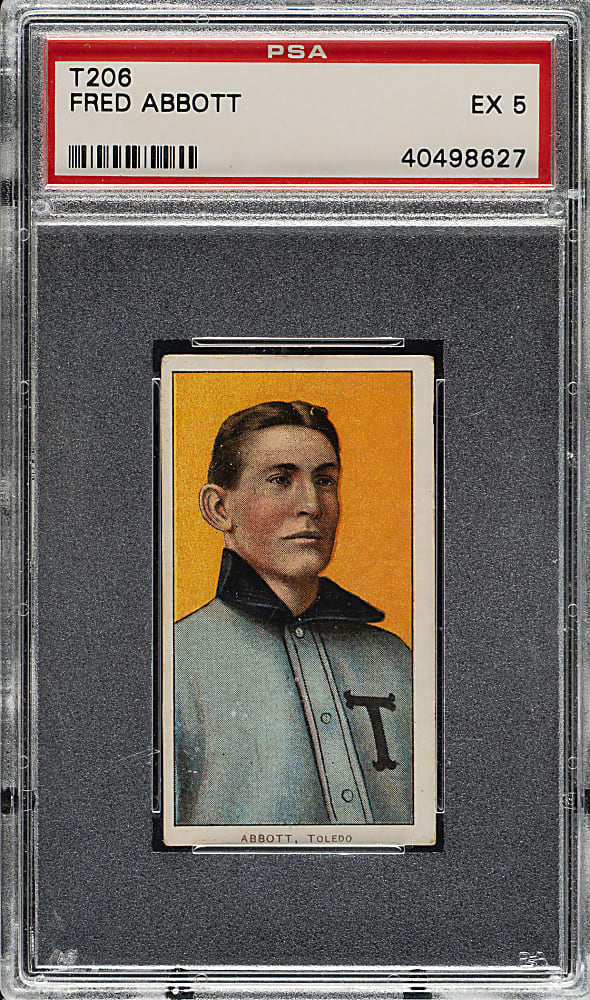 1909-1911 T206 White Border Fred Abbott PSA EX 5