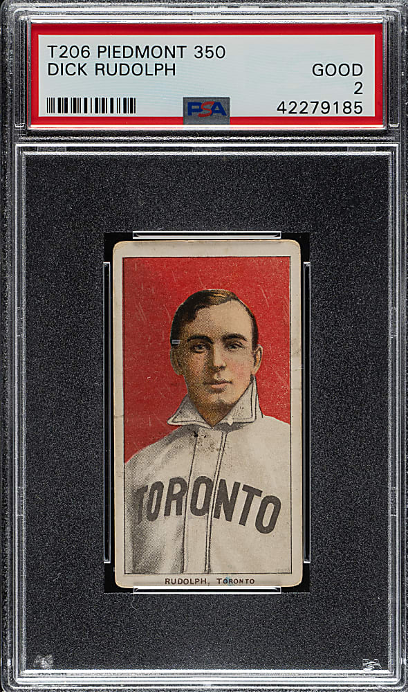 1909-1911 T206 White Border Dick Rudolph PSA GOOD 2