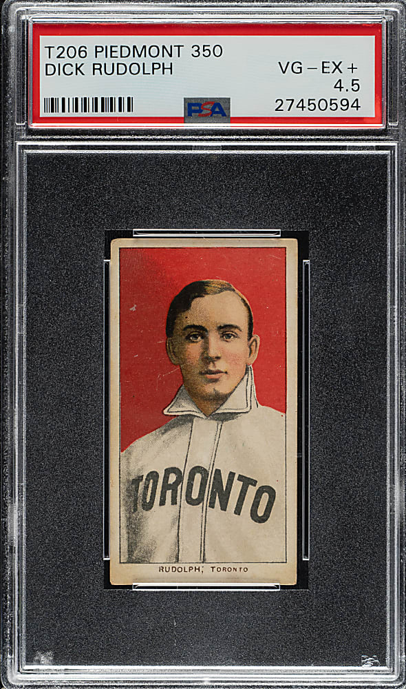 1909-1911 T206 White Border Dick Rudolph PSA VG-EX+ 4.5