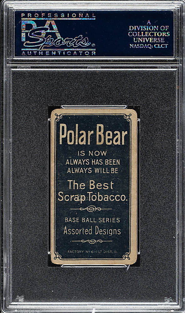 1909-1911 T206 White Border Vic Willis with Bat PSA POOR 1 - Polar Bear Back