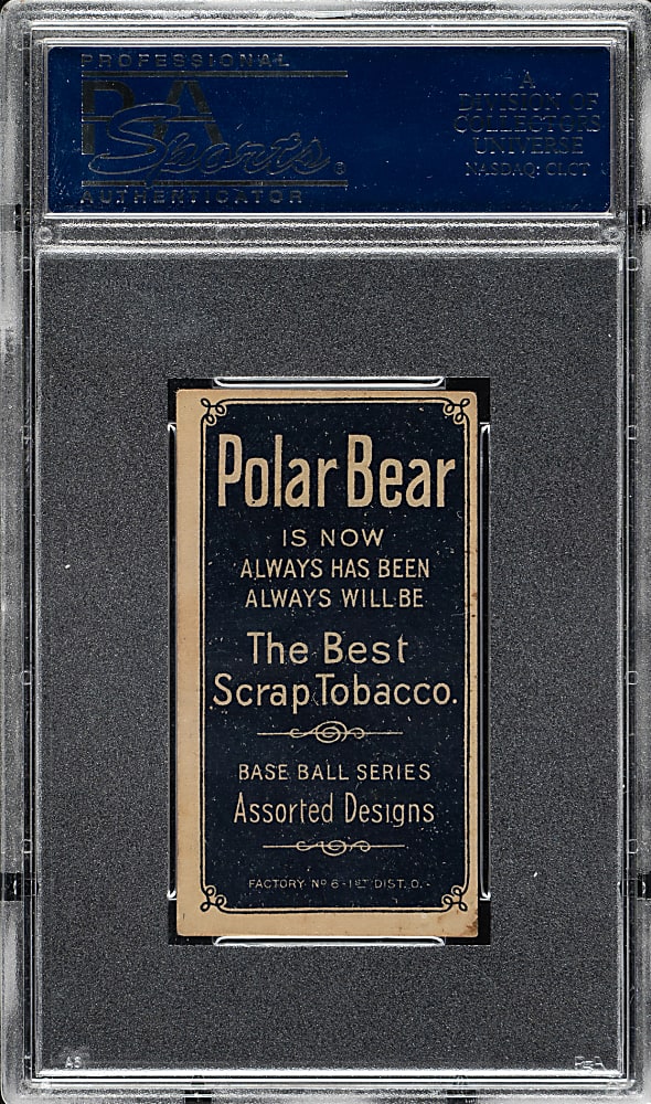 1909-1911 T206 White Border Vic Willis Throwing PSA EX 5 - Polar Bear Back