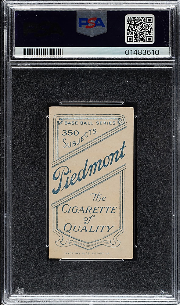 1909-1911 T206 White Border Roger Bresnahan with Bat PSA EX-MT 6