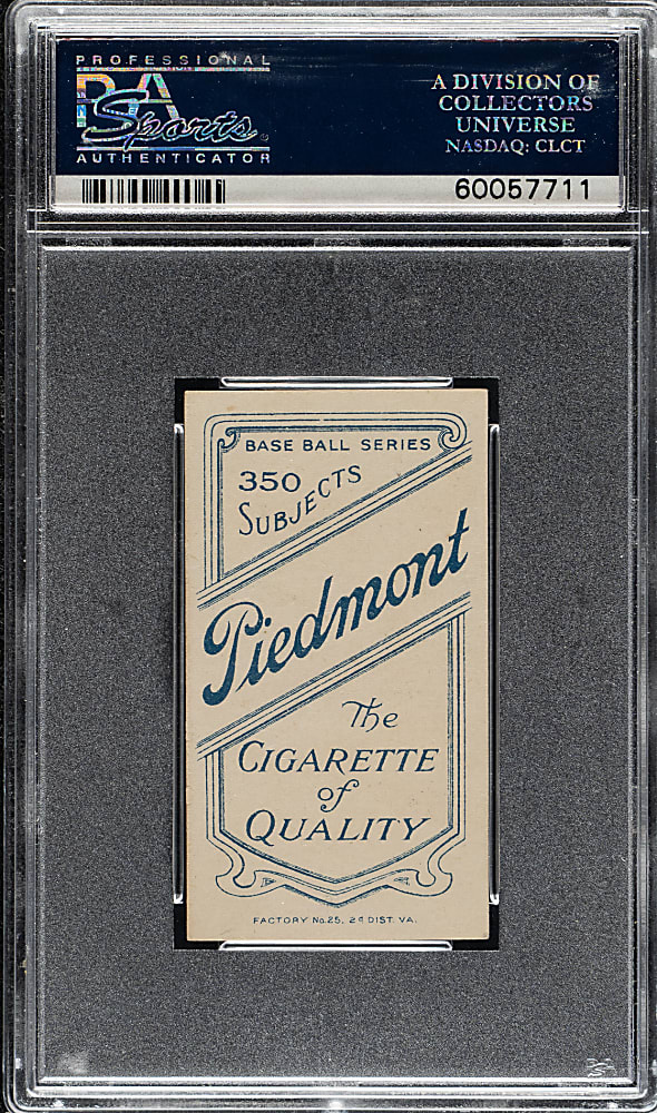 1909-1911 T206 White Border Rudy Hulswitt PSA NM 7