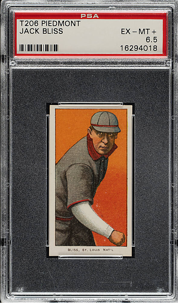 1909-1911 T206 White Border Jack Bliss PSA EX-MT+ 6.5