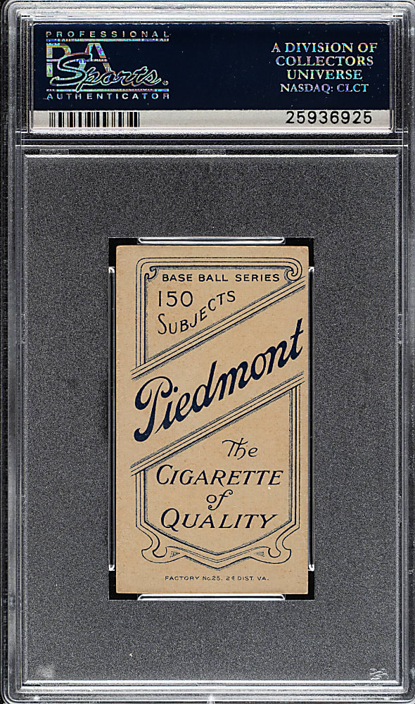 1909-1911 T206 White Border Ed Konetchy Glove Above Head PSA EX+ 5.5