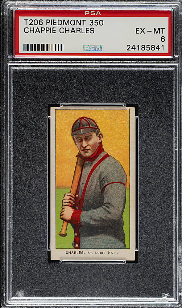 1909-1911 T206 White Border Chappie Charles PSA EX-MT 6