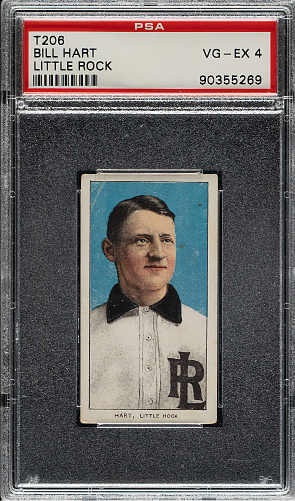 1909-1911 T206 White Border Bill Hart Southern Leaguer PSA VG-EX 4