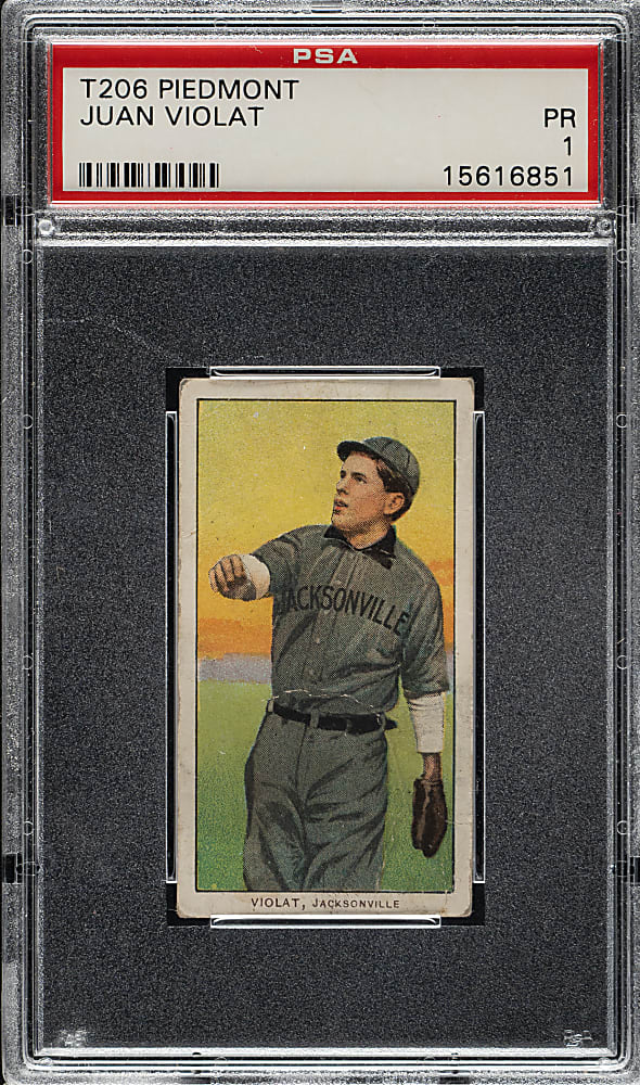 1909-1911 T206 White Border Juan Violat Southern Leaguer PSA POOR 1