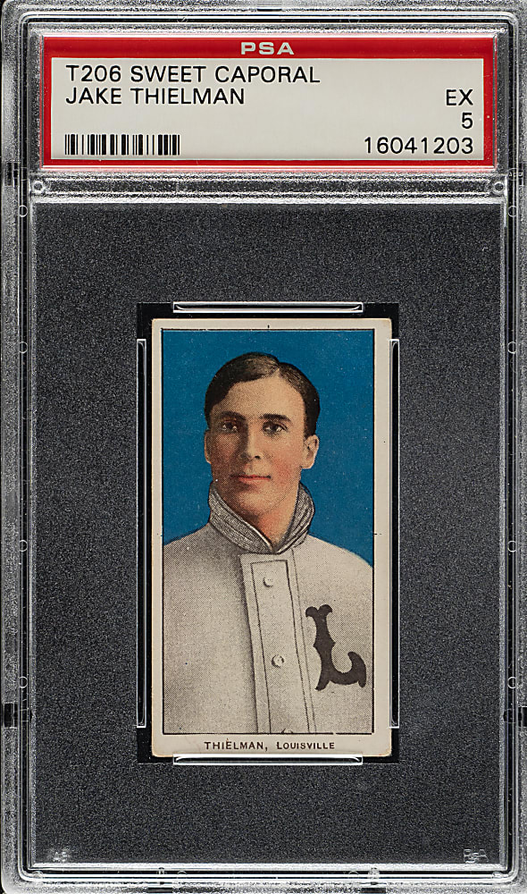 1909-1911 T206 White Border Jake Thielman PSA EX 5