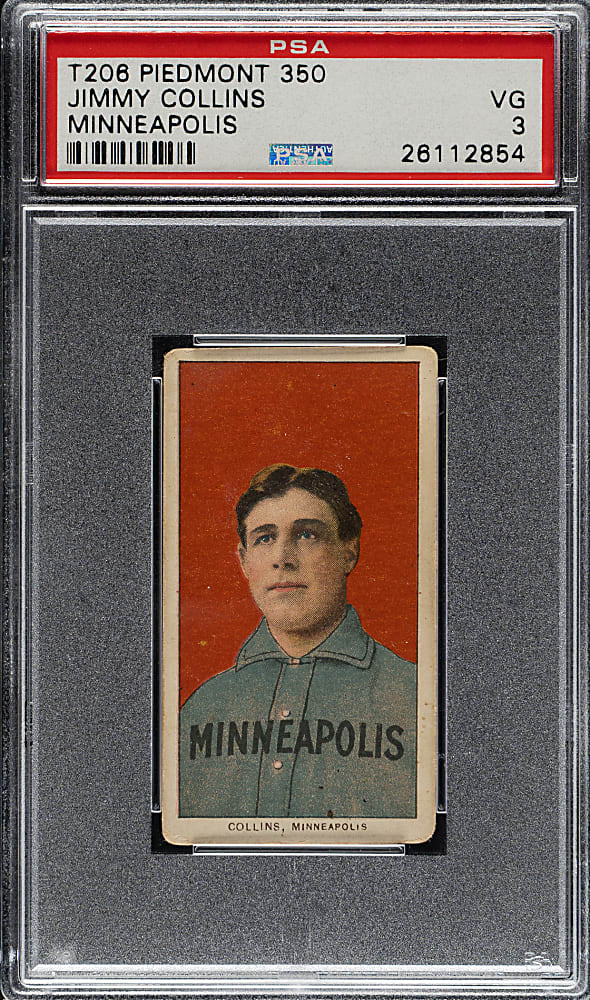 1909-1911 T206 White Border Jimmy Collins PSA VG 3