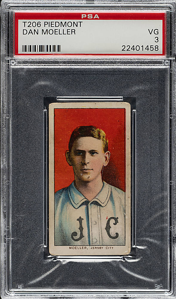 1909-1911 T206 White Border Dan Moeller PSA VG 3