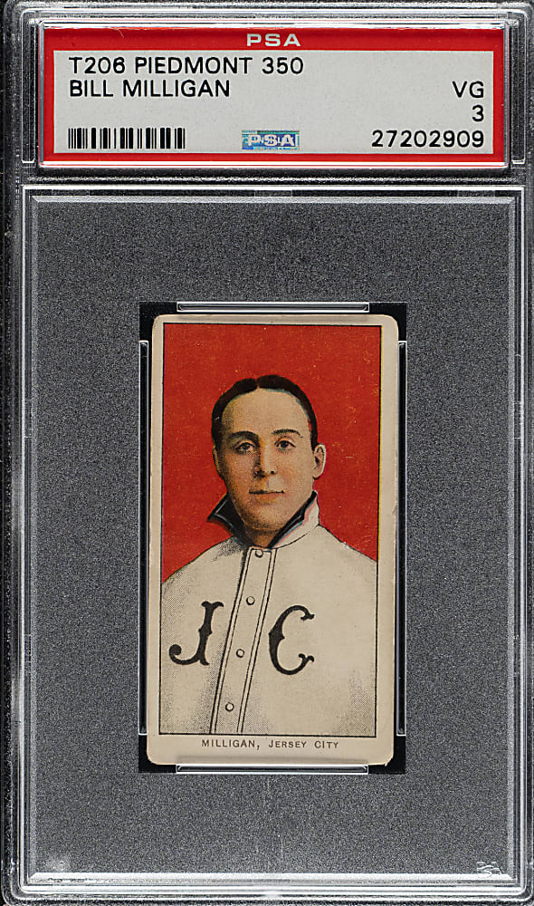 1909-1911 T206 White Border Bill Milligan PSA VG 3