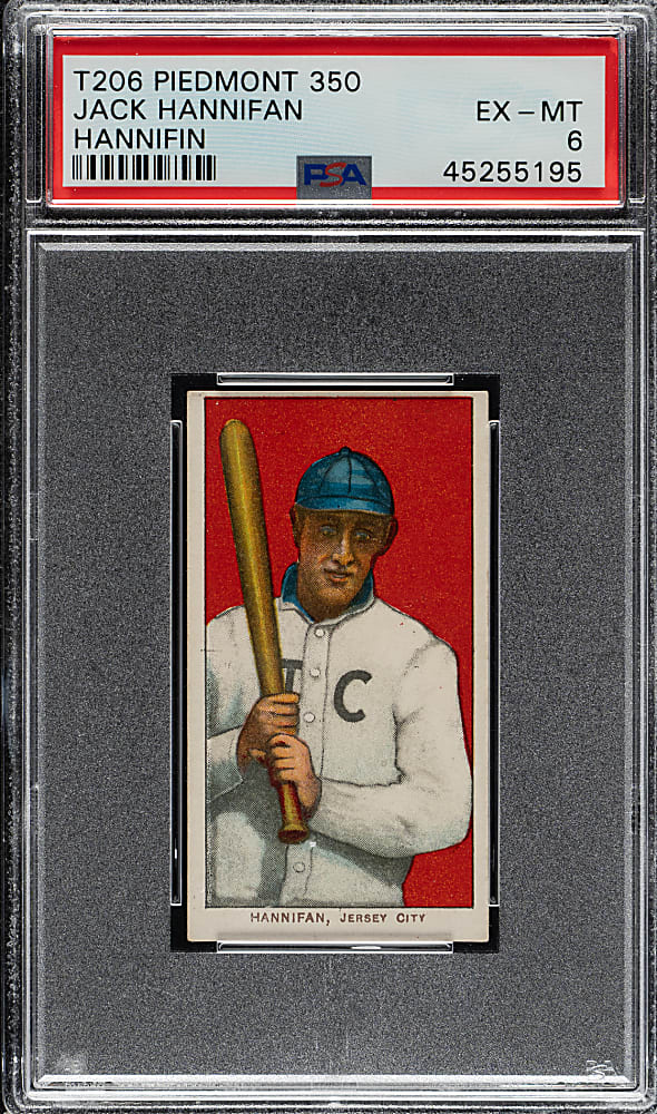 1909-1911 T206 White Border Jack Hannifan PSA EX-MT 6