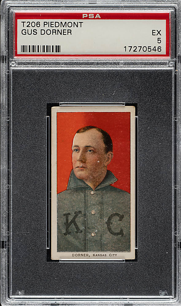 1909-1911 T206 White Border Gus Dorner PSA EX 5