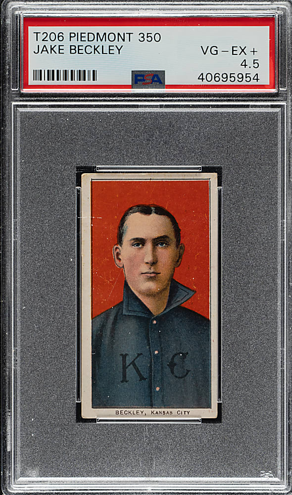 1909-1911 T206 White Border Jake Beckley PSA VG-EX+ 4.5