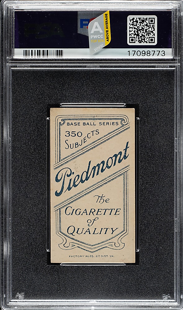 1909-1911 T206 White Border Lou Ritter PSA EX-MT 6