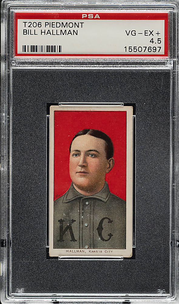 1909-1911 T206 White Border Bill Hallman PSA VG-EX+ 4.5