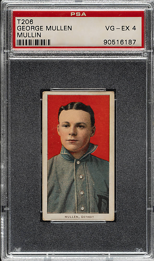 1909-1911 T206 White Border George Mullen PSA VG-EX 4