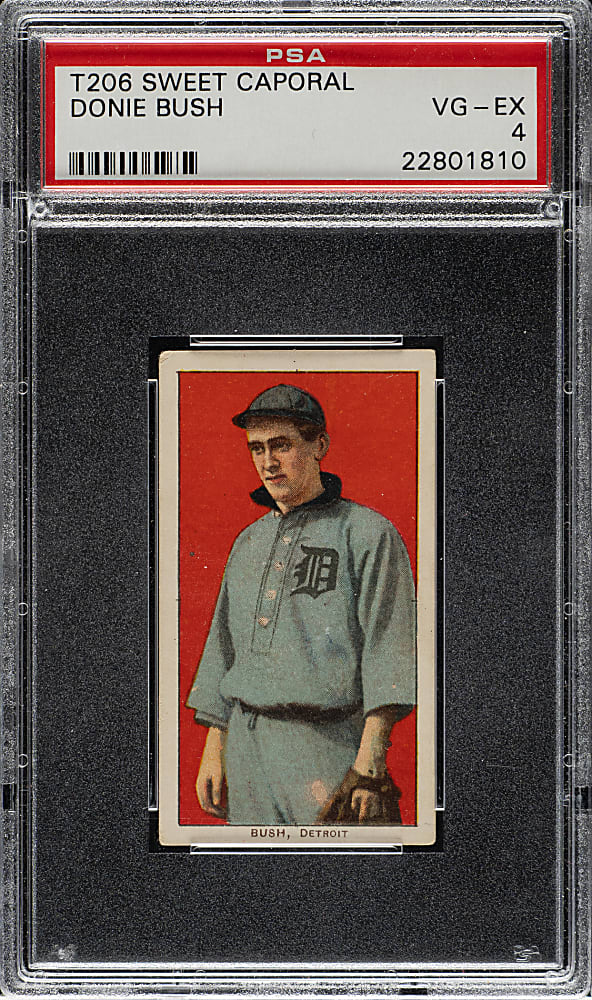1909-1911 T206 White Border Donie Bush PSA VG-EX 4