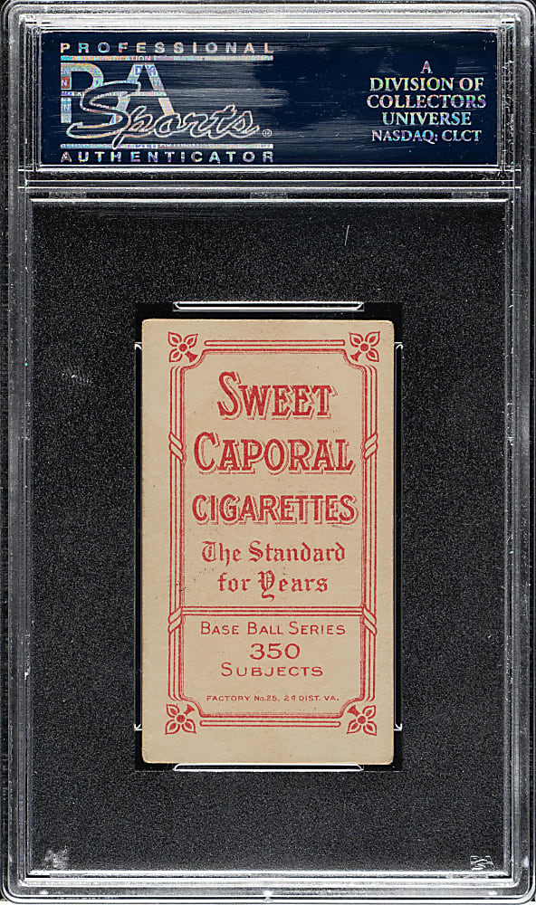 1909-1911 T206 White Border Wild Bill Donovan Throwing PSA VG-EX 4