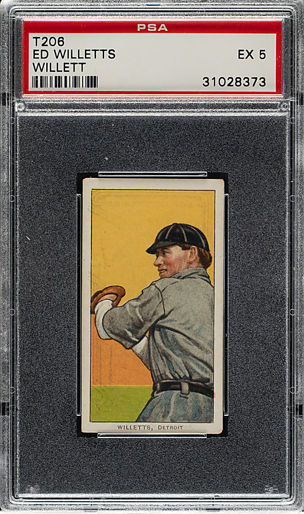 1909-1911 T206 White Border Ed Willetts PSA EX 5 - Tolstoi Back