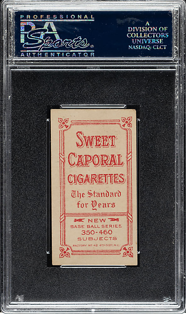 1909-1911 T206 White Border Charley O'Leary Hands on Knees PSA EX 5