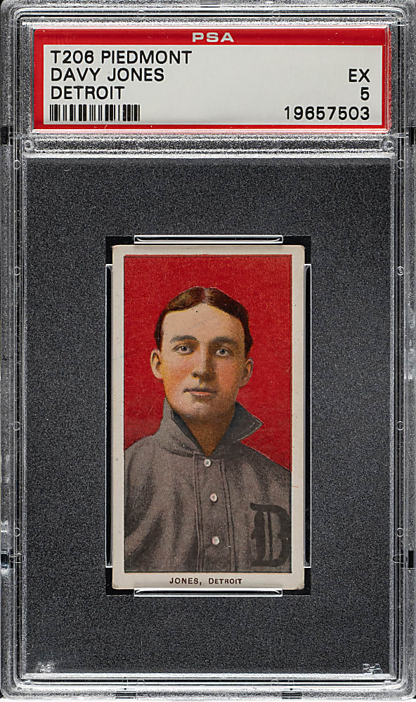 1909-1911 T206 White Border Davy Jones PSA EX 5