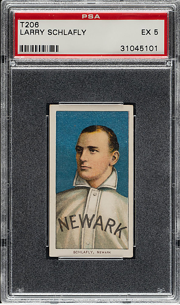 1909-1911 T206 White Border Larry Schlafly PSA EX 5