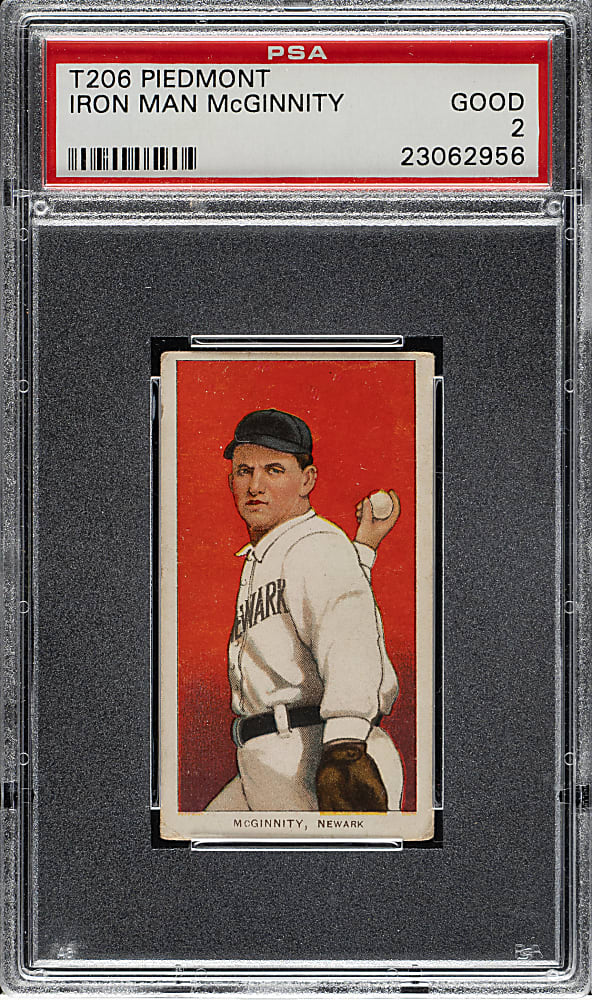 1909-1911 T206 White Border Joe "Iron Man" McGinnity PSA GOOD 2