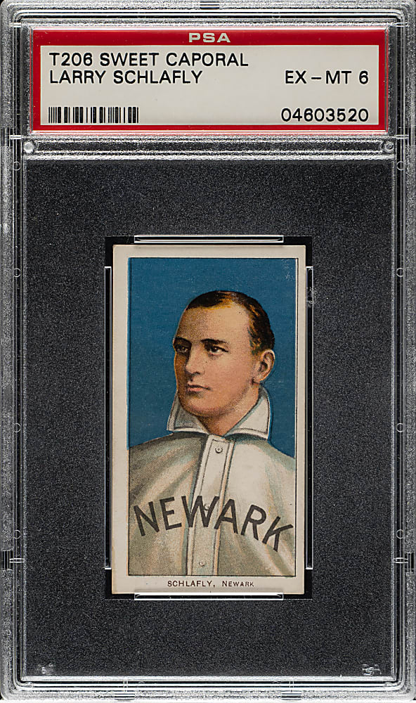 1909-1911 T206 White Border Larry Schlafly PSA EX-MT 6