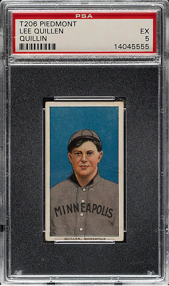 1909-1911 T206 White Border Lee Quillen PSA EX 5
