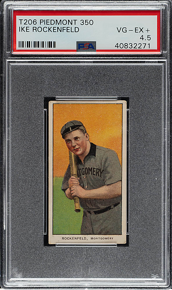 1909-1911 T206 White Border Ike Rockenfeld Southern Leaguer PSA VG-EX+ 4.5