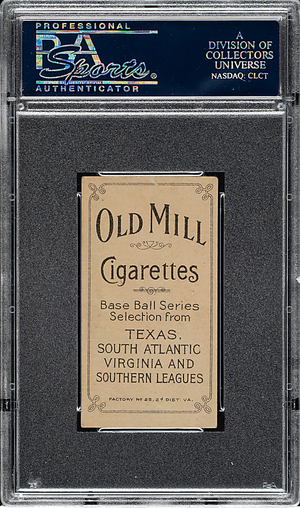 1909-1911 T206 White Border Ed Greminger Southern Leaguer PSA VG-EX 4 - Old Mill Back