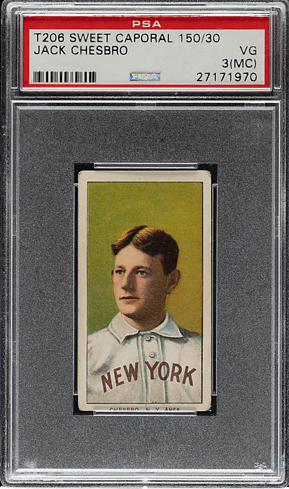 1909-1911 T206 White Border Jack Chesbro PSA VG 3 (MC)