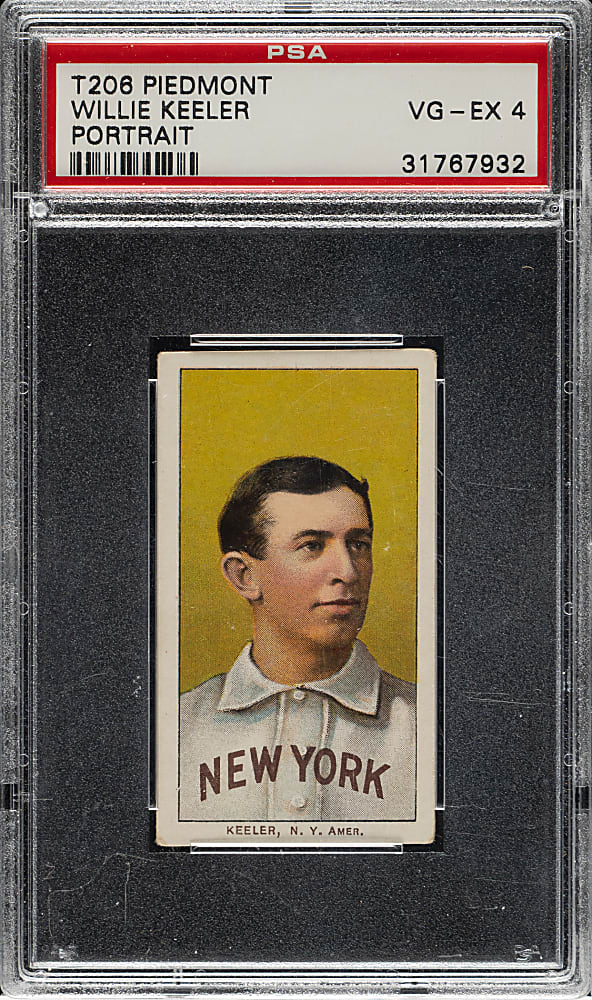 1909-1911 T206 White Border Willie Keeler Portrait PSA VG-EX 4
