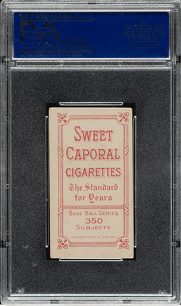 1909-1911 T206 White Border Hal Chase Portrait Pink Background PSA VG-EX 4