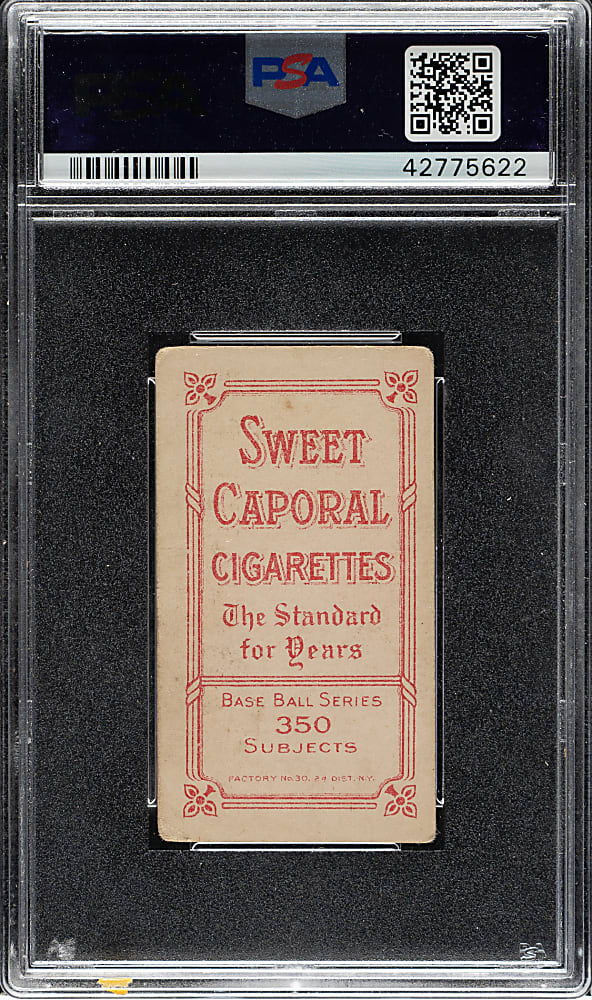 1909-1911 T206 White Border Hal Chase Portrait Blue Background PSA GOOD+ 2.5