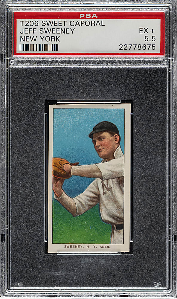 1909-1911 T206 White Border Jeff Sweeney PSA EX+ 5.5
