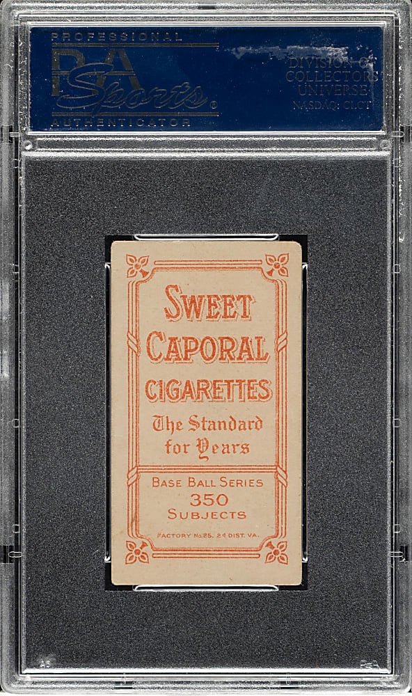 1909-1911 T206 White Border Red Kleinow New York, Catching PSA VG-EX+ 4.5